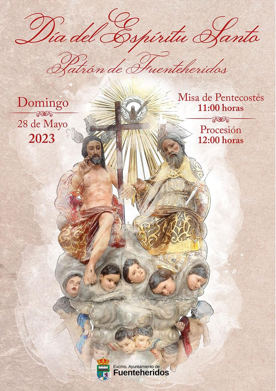 Fiestas patronales en honor al Espíritu Santo 2023 Fuenteheridos
